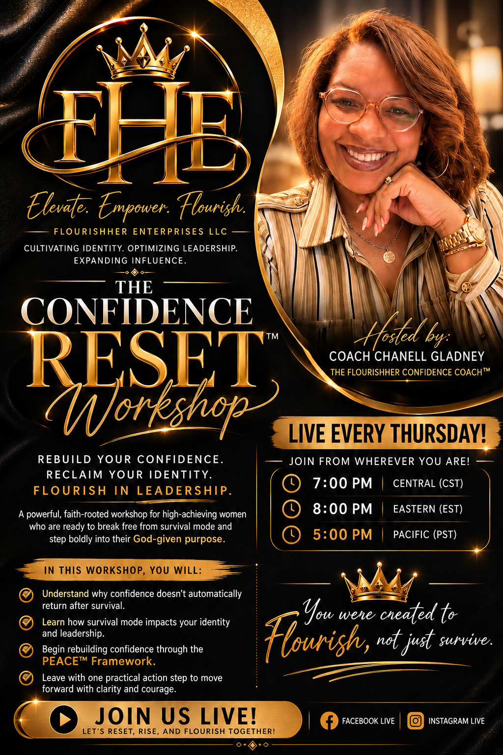 The Confidence Reset Workshop™ — live every Thursday with Coach Chanell Gladney